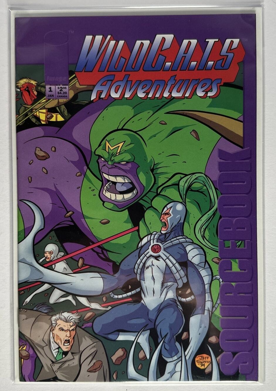 VINTAGE (NEW) IMAGE COMIC " WILD C.A.T.S.ADVENTURES #1 1st PRINT...1995..#508